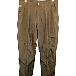 Mens Maui Black Cargo Expedition Pants sz 38x32